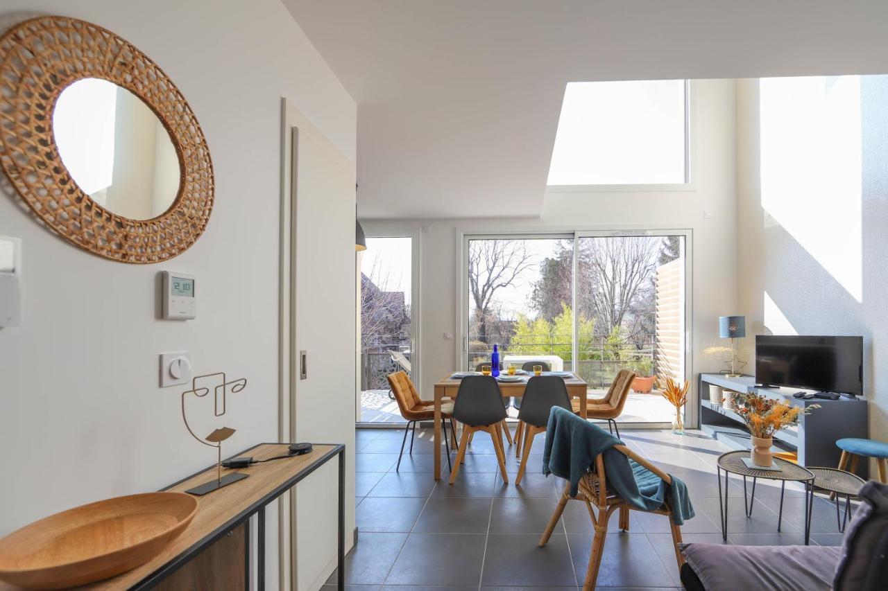 Les Choucas - Appartement Duplex Lumineux Avec Parking Анси Экстерьер фото