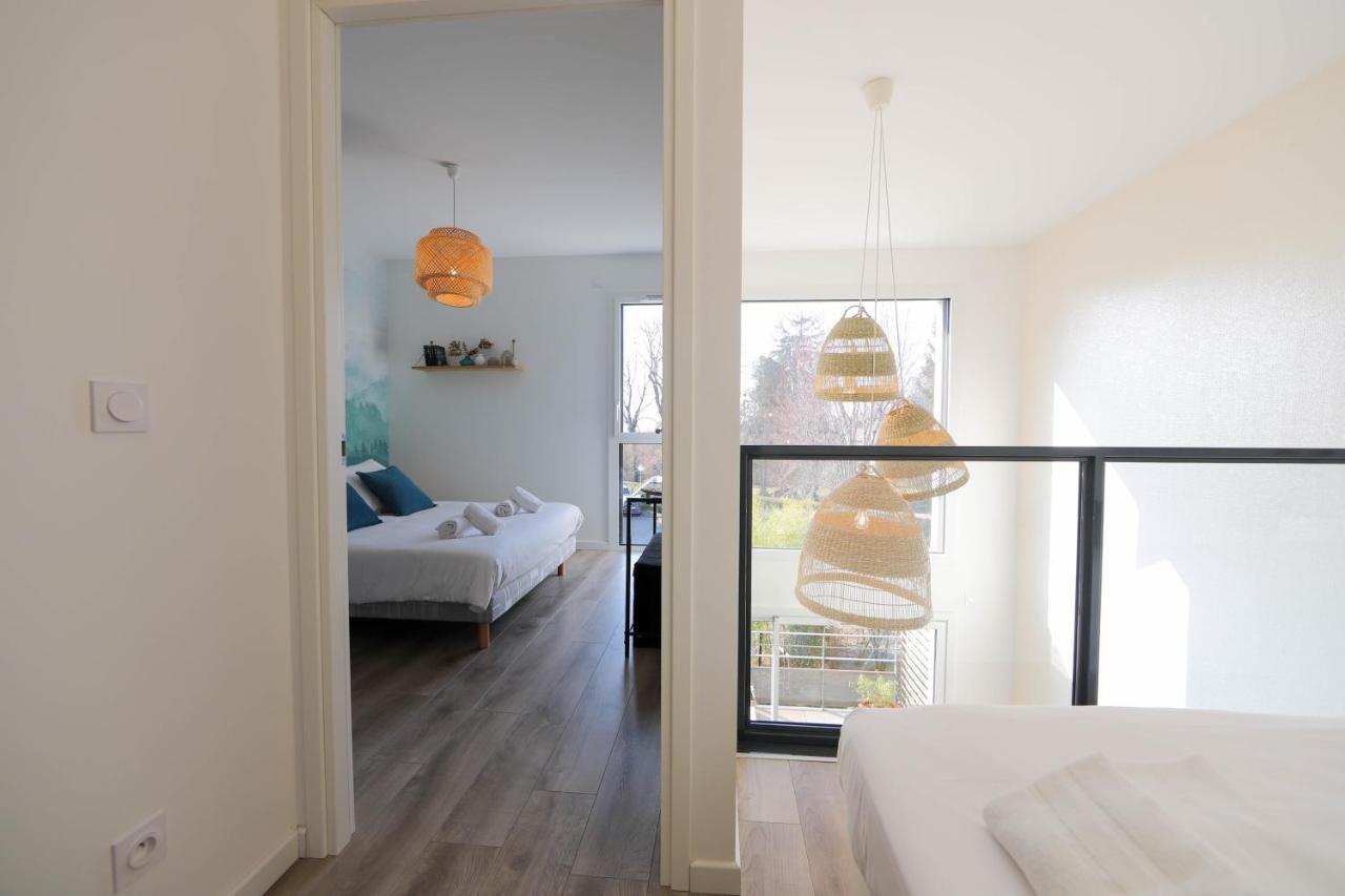 Les Choucas - Appartement Duplex Lumineux Avec Parking Анси Экстерьер фото